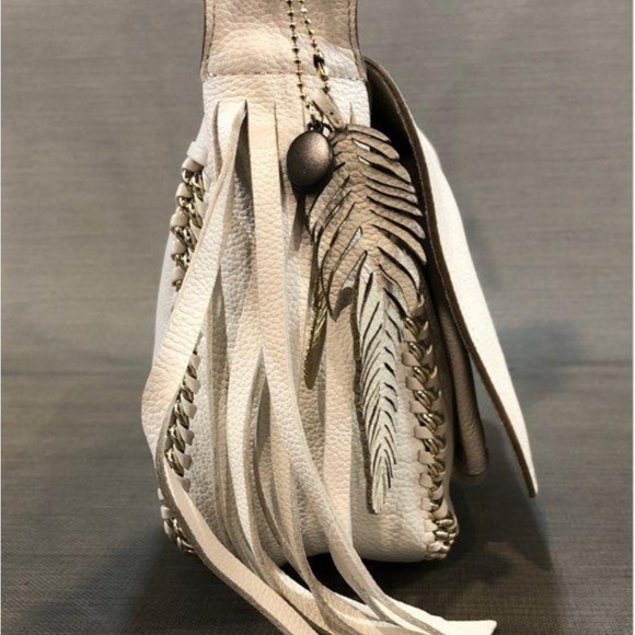 Coach Dakotah 34397 Cream Leather Shoulder Bag - Picture 4 of 16